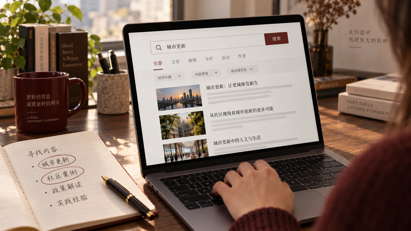 站内内容如何组织配图